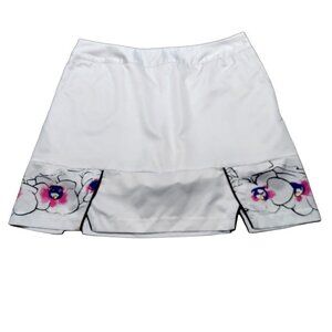 Adidas ClimaCool Women's White Floral Print Athletic Skort